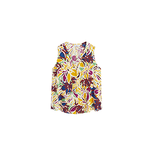 Bluse mit tropischem Print von Violeta