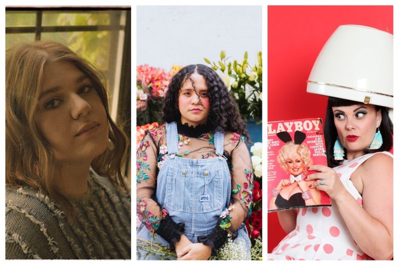 Power-Frauen der Musik: Collage mit Fotos von YEBBA, Lido Pimienta und Tami Neilson.