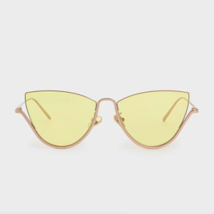 Charles & Keith - Half Frame Cat-Eye Sunglasses
