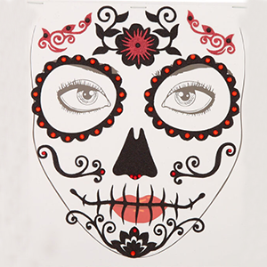 Claire's Skeleton Face Sticker