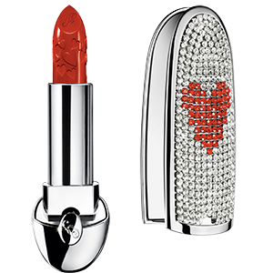 Guerlain Lippenstift N214 Brick Red + Herz-Case
