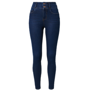 New Look Curve high waist lift and shape skinny jeans in blue