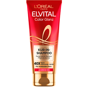L'Oréal Paris Elvital Color Glanz Kur-In-Shampoo Coloriertes oder gesträhntes Haar