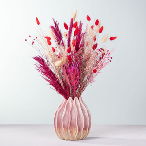 Trockenblumenstrauß "Valentine" mit Vase von Blume2000*