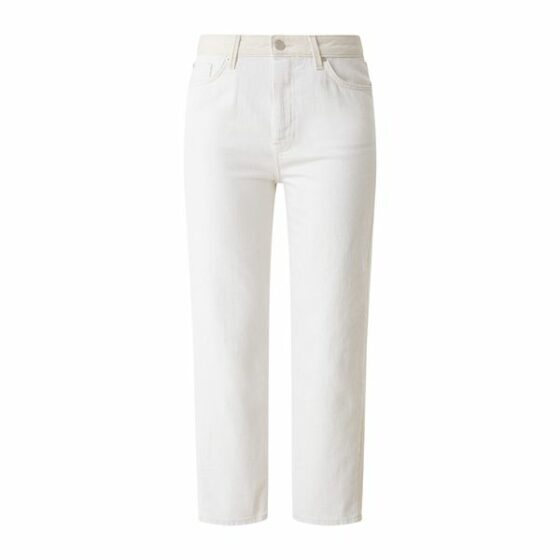 Weiße Jeans im Leinenmix