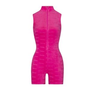 Velour Bodysuit pink SKIMS