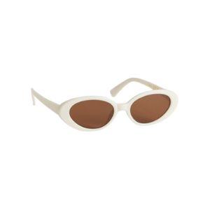H&M Ovale Sonnenbrille Weiß