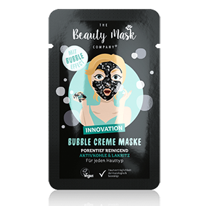 The Beauty Mask Company Bubble Creme Maske mit Aktivkohle und Lakritz