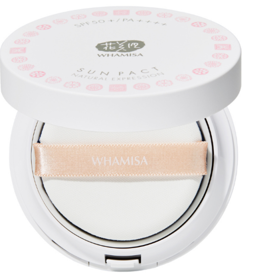 Whamisa Organic Flowers Sun Pact - Natural Expression SPF50+ PA++++