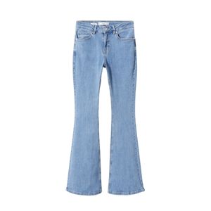 Hellblaue Flared Jeans mit mittlerer Bundöhe