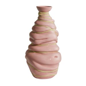 Voluptuary Ceramics Pink Tied Belly Vessel