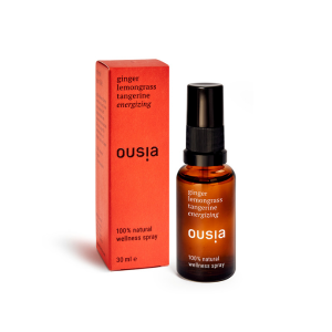 Ousia 100 Prozent Natural Wellness Spray Ginger Lemongrass Tangerine Energizing