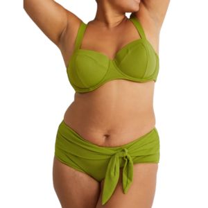 Lindgrünes Bikini-Top mit Bügeln