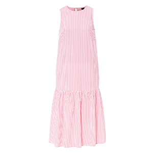 bonprix Kleid mit Bindebändern rosa*